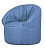 Бескаркасное кресло Club Chair Blue (синий) заказать у производителя Папа Пуф недорого